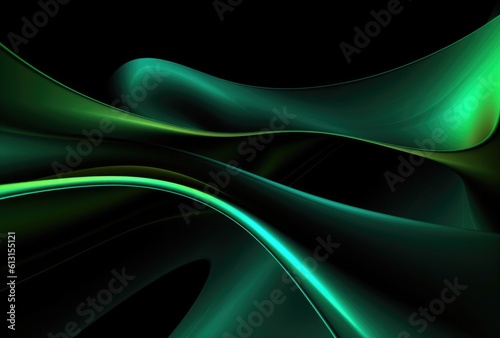 Abstract organic shape green tone lines contour moody background texture.