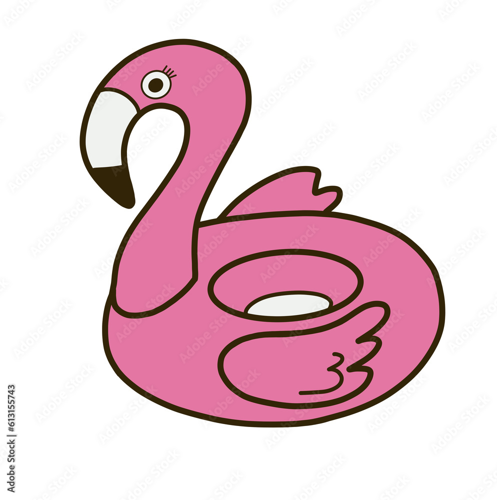 illustration of a flamingo