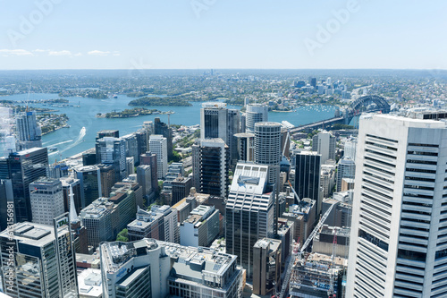 Cityscape of Sydney from Westfield Tower. Australia