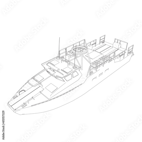 Warship icon outline. Military ships and naval vessels. isolated vector images. Military ship outline vector. Military vehicle template vector isolated on white..