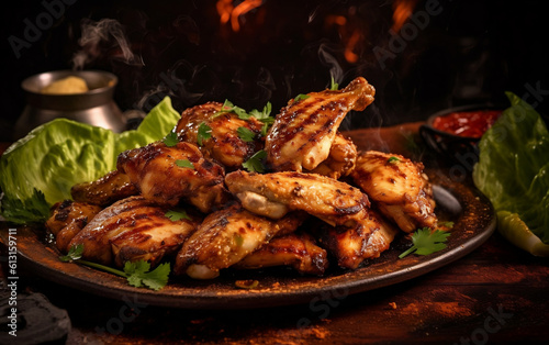 grilled chicken wings