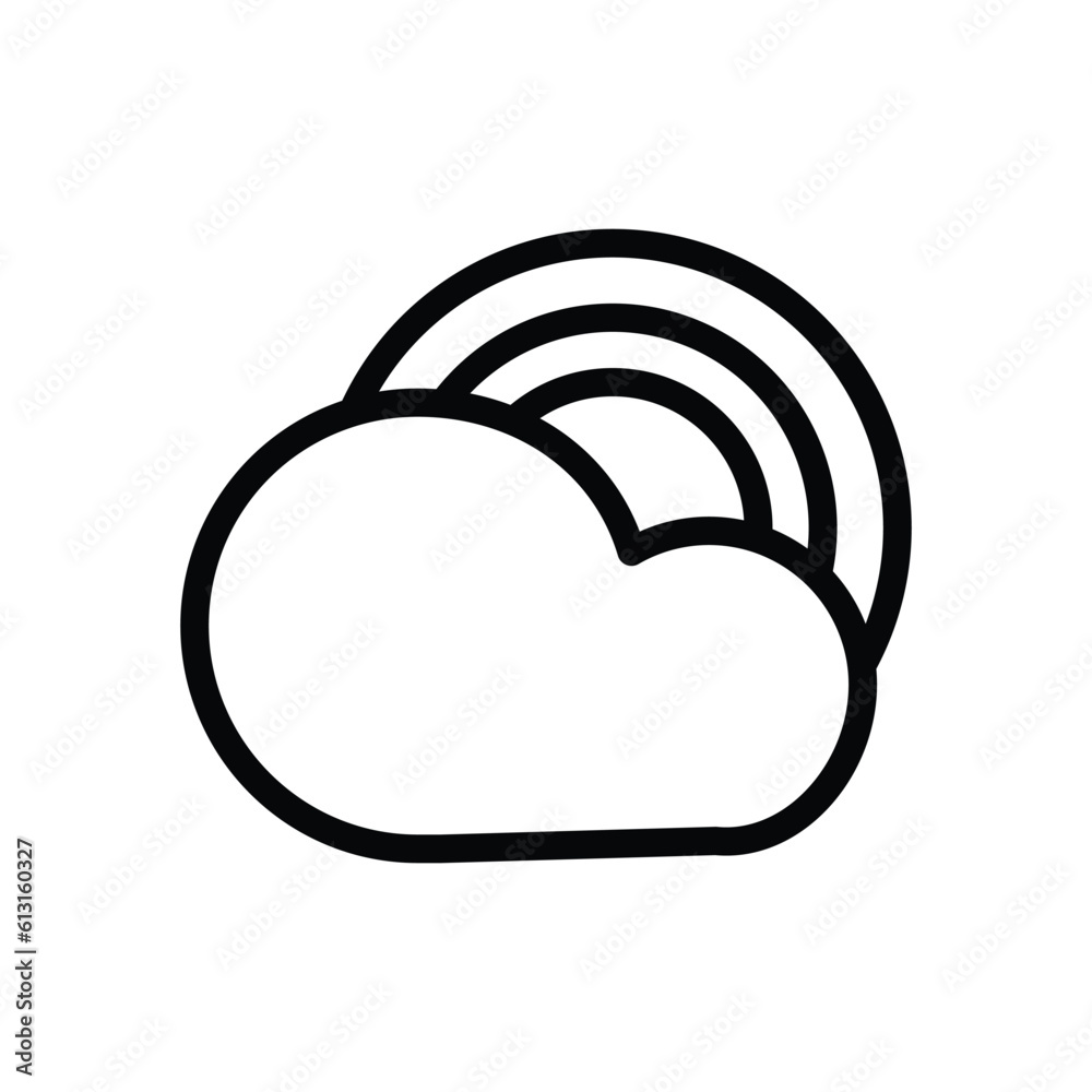 Cloud icon set isolated on white background. Weather icon include thunder, wind, sun, moon, rain, rainbow, etc symbol. Cloud icon outline design. Perfect for website or design graphic. Cloud icon set isolated on white background. Weather icon include thunder, wind, sun, moon, rain, rainbow, etc symbol. Cloud icon outline design. Perfect for website or design graphic.