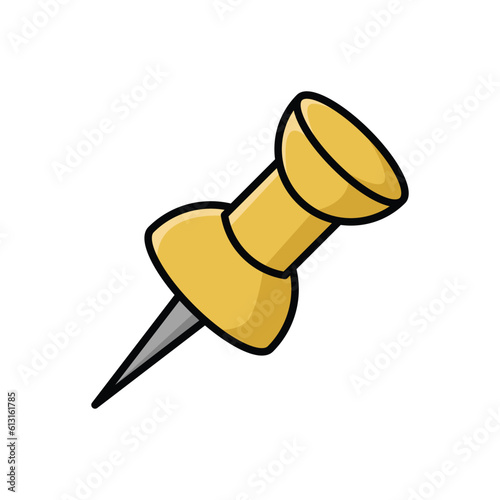 push pin icon vector design template simple and modern