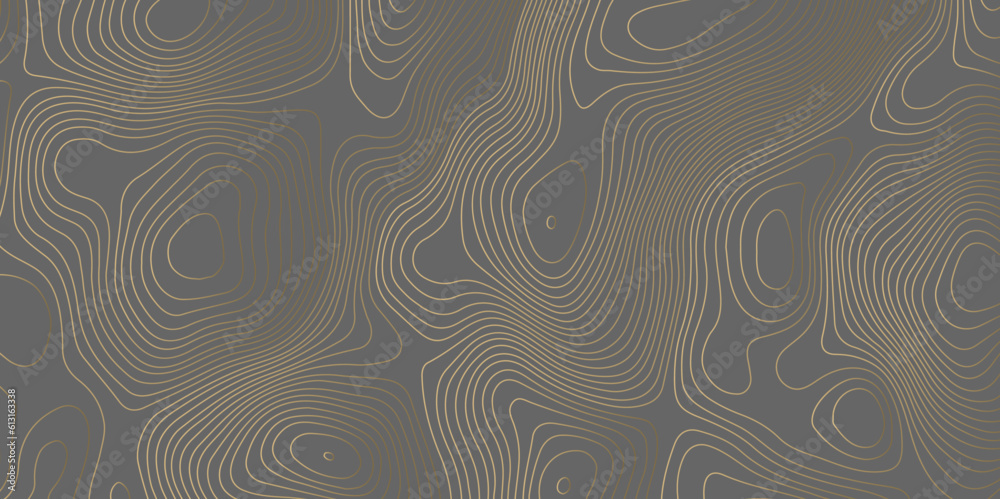 Abstract wave curved lines topographic contours map background. Abstract geographic golden wavy and curve grid lines map background. Abstract wave curved lines topographic contours map background. Abstract geographic golden wavy and curve grid lines map background.