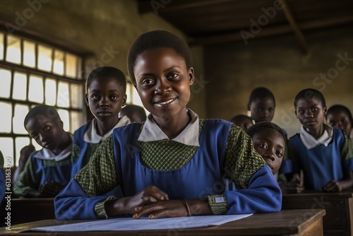Teacher and students in classroom