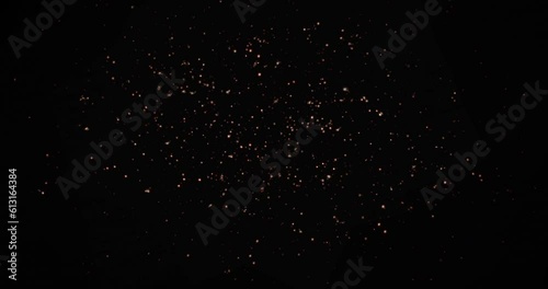 Vibrant Blasts on Black Background with Luma Channel. 4K VFX Element. photo