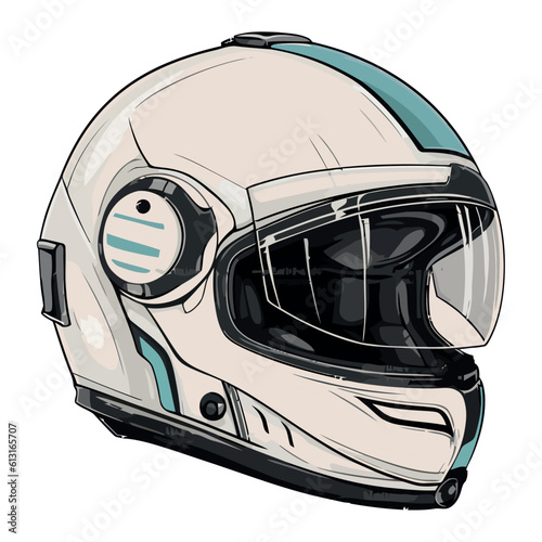 biker helmet illustration