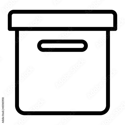 storage box line icon