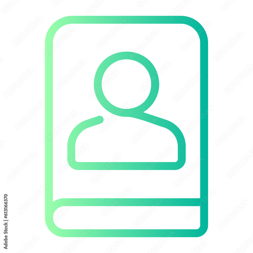 contact book gradient icon contact book gradient icon