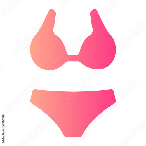 bikini gradient icon