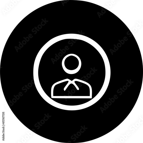 Account icon vector, user solid illustration, pictogram isolated on sign, symbol, vector, art