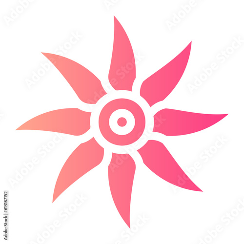 flower gradient icon
