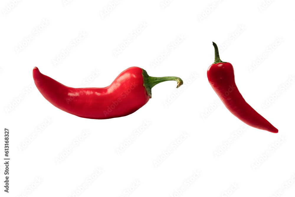 Red hot chili pepper isolated on a white background. Red hot chili pepper isolated on a white background.