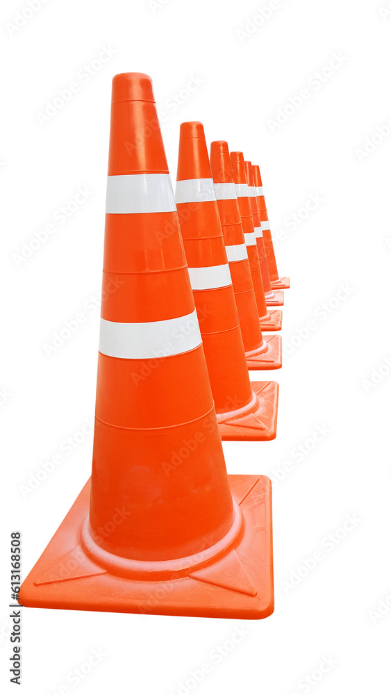 orange traffic cone  PNG transparent