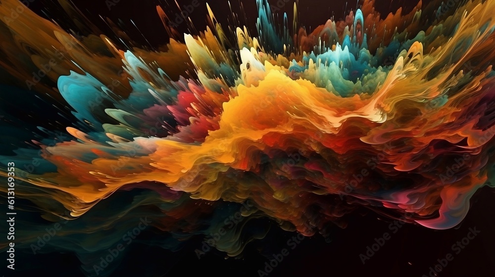 Obraz premium background of fractal, generative Ai 