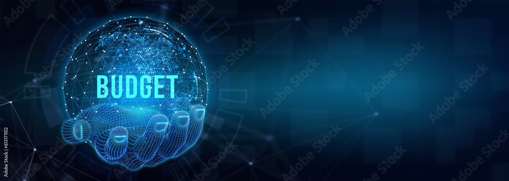 Budget capital finance economy investment money concept. 3d illustration Budget capital finance economy investment money concept. 3d illustration