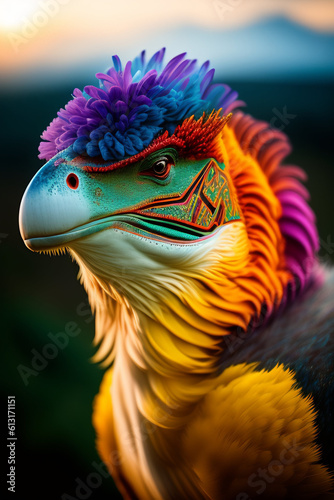 Colorful Eagle Flying Ai Generate © Abdur