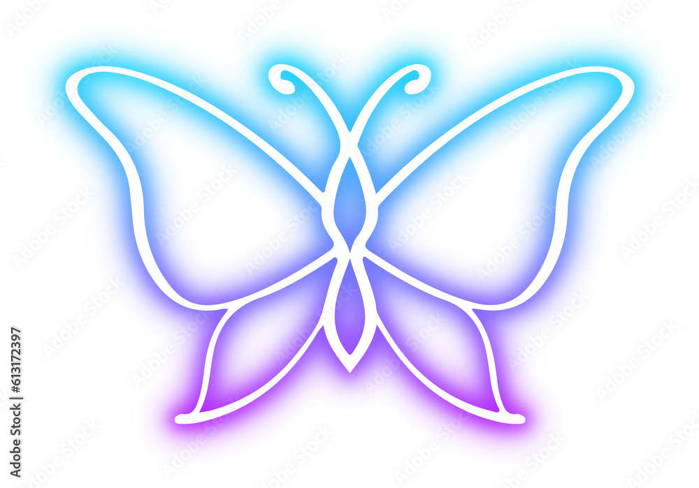 Collection of butterfly neon Collection of butterfly neon