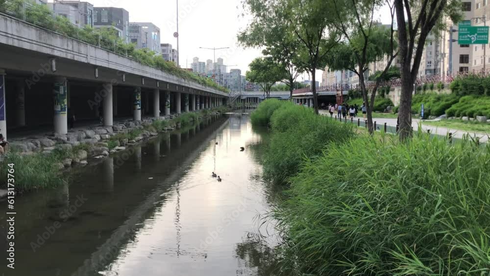 Seoul, South Korea - Jun 2023 : quiet place near sindaebang station Seoul, South Korea - Jun 2023 : quiet place near sindaebang station