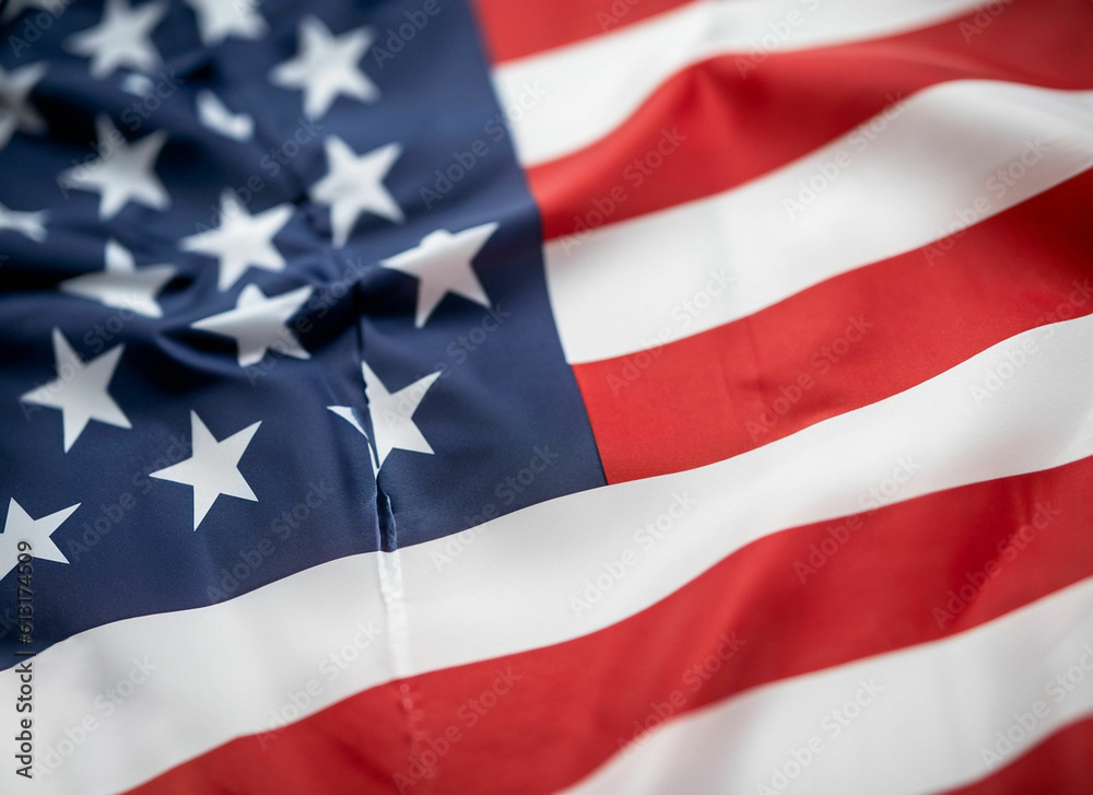 American flag on 4th July independes celebration American flag on 4th July independes celebration