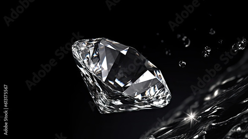 Picture of diamonds on a black background