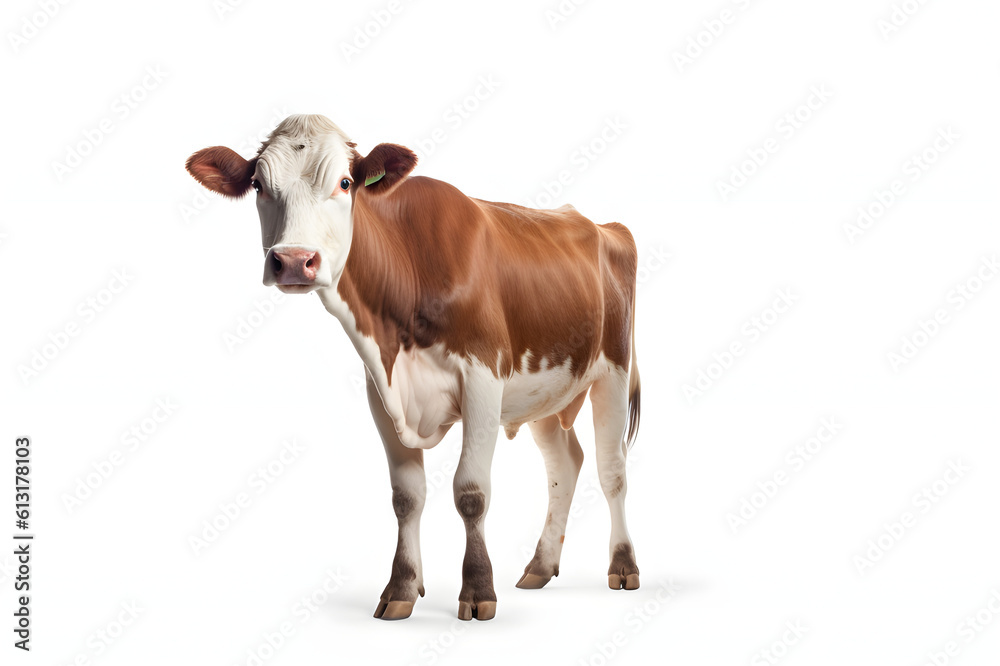 cow isolated on white background