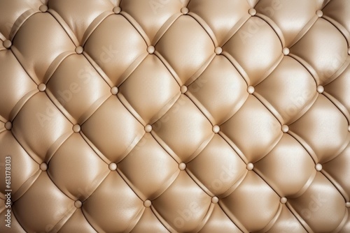 Textured background sofa in beige tones. Generative AI