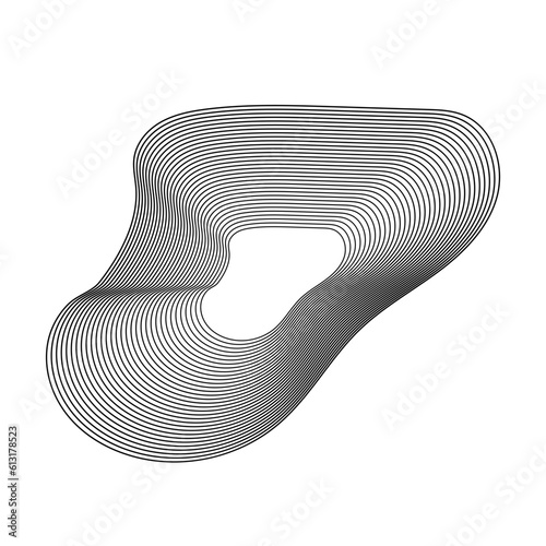 Obraz na płótnie Abstract Monoline w salonie