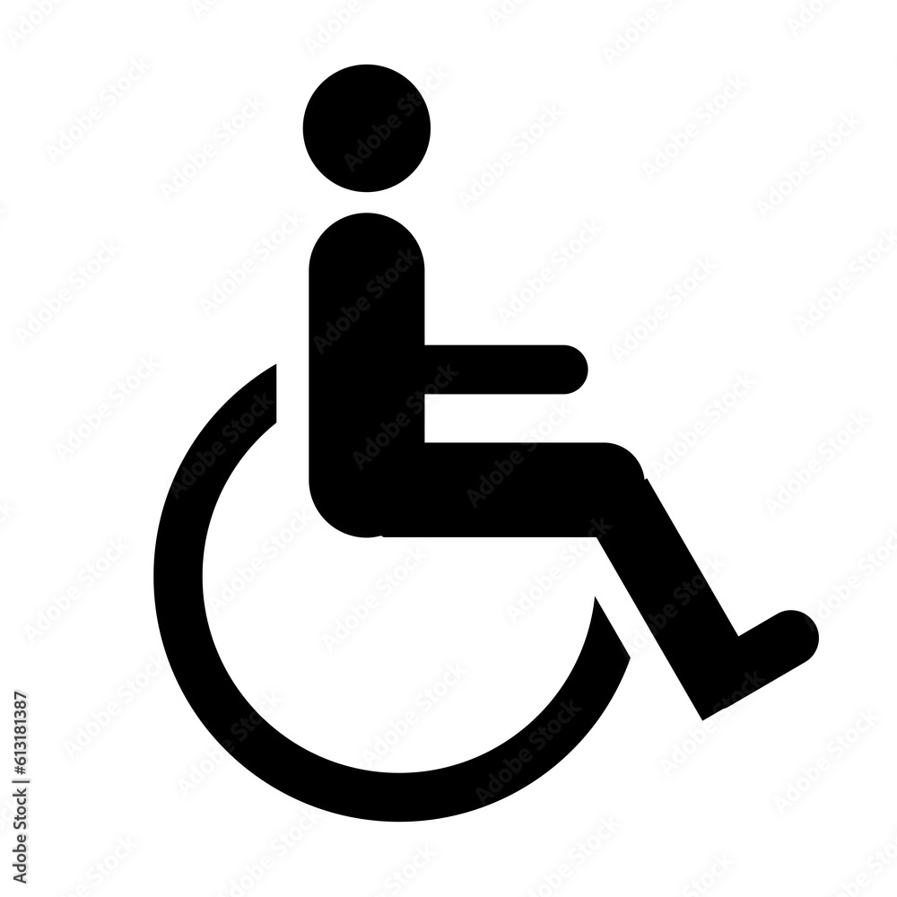 handicap sign | disabled person icon | wheelchair icon handicap sign | disabled person icon | wheelchair icon