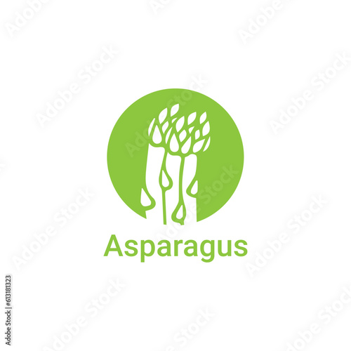 asparagus logo design vector templet,