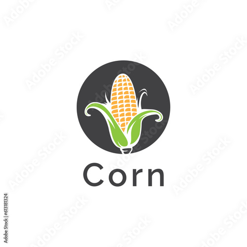 corn logo design vector templet,