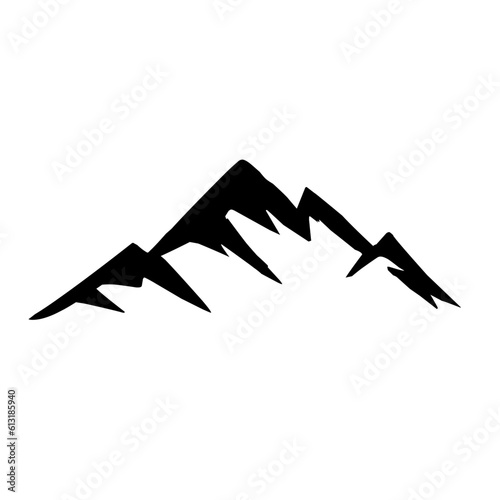 Mountain logo, mountain silhouette 