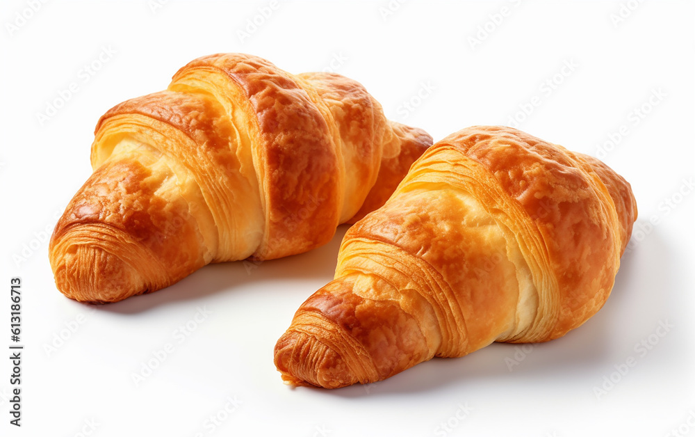 Freshly baked croissants in a bakery, fresh croissant photography, a simple yet enticing croissant. croissant with its golden - brown crust and flaky layers. Generative AI Freshly baked croissants in a bakery, fresh croissant photography, a simple yet enticing croissant. croissant with its golden - brown crust and flaky layers. Generative AI