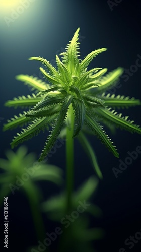 Psilocybin Plant Macro Photography. Natural Beauty. Postprocessing.