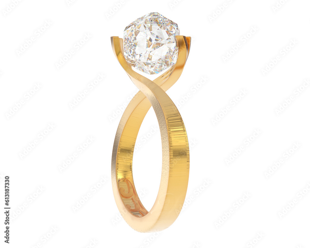 Jewelry on transparent background. 3d rendering - illustration Jewelry on transparent background. 3d rendering - illustration