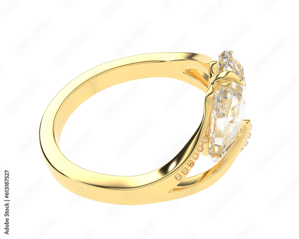 Jewelry on transparent background. 3d rendering - illustration Jewelry on transparent background. 3d rendering - illustration