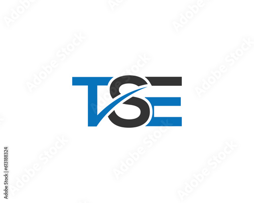 Letter TSE Logo Icon Design Creative Initial Vector Template. photo
