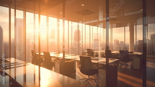 Blurred Background of a modern Office Room
