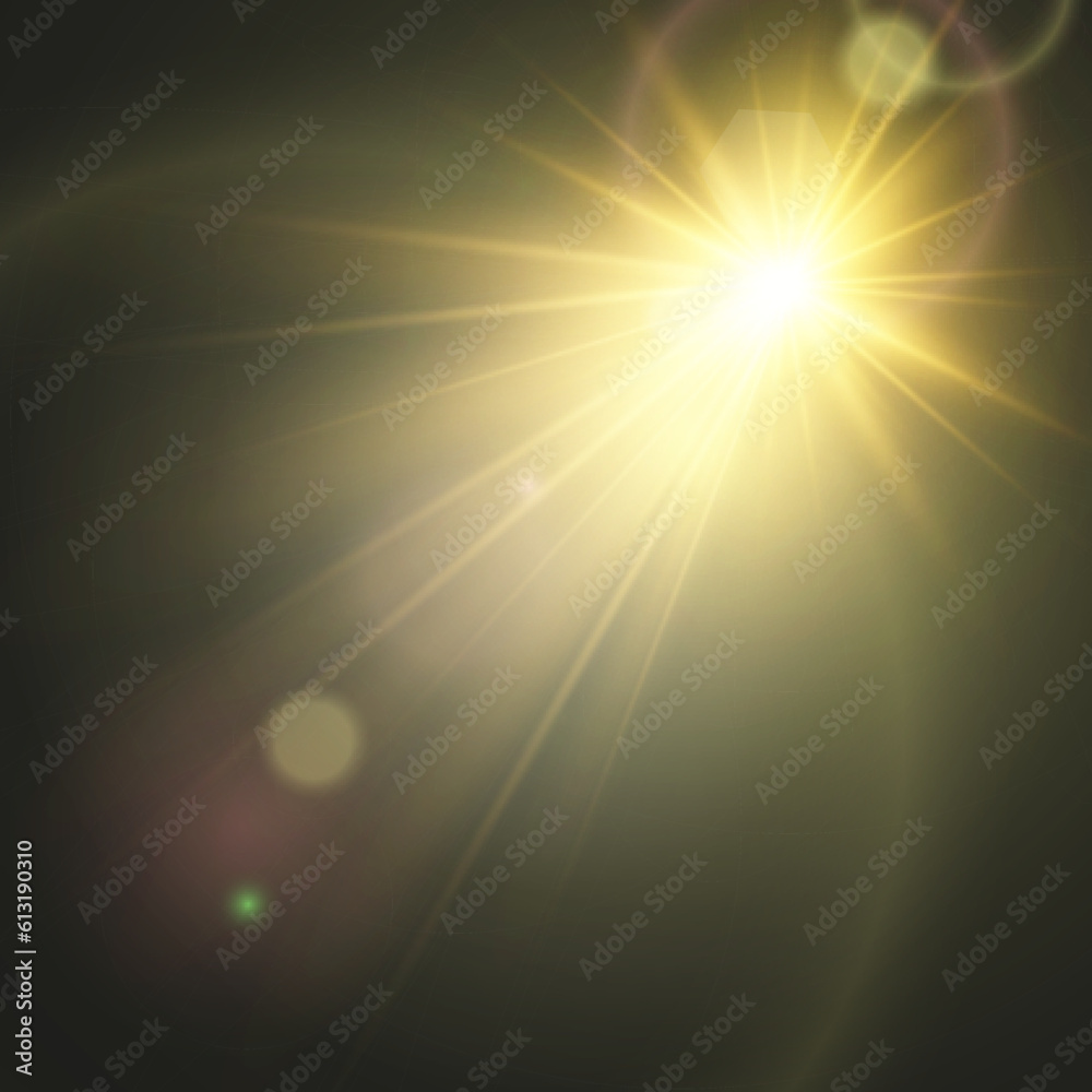 	
Vector transparent sunlight special lens flare light effect. Bright beautiful star. Light from the rays.
