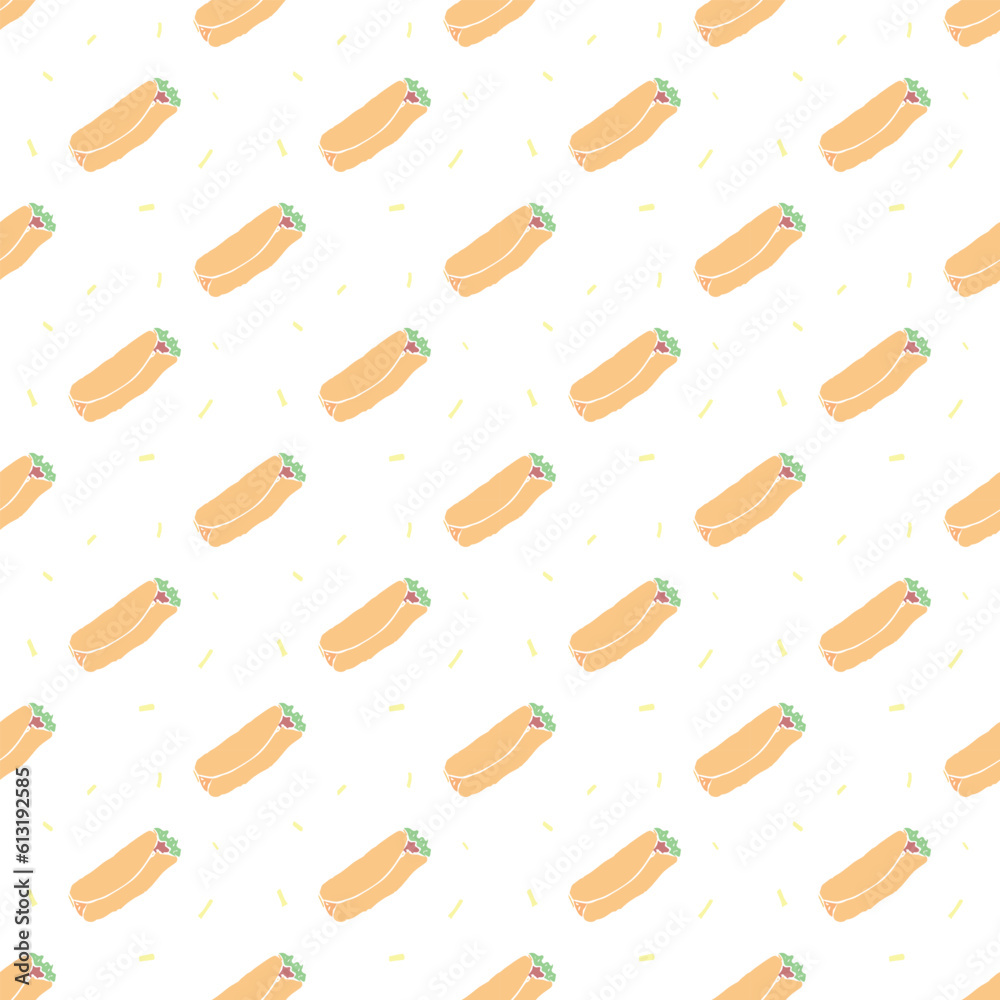 Seamless fast food pattern. fast food background Seamless fast food pattern. fast food background