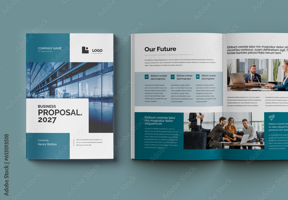 Proposal Stock Business Proposal Layout Stock Template | Adobe Stock