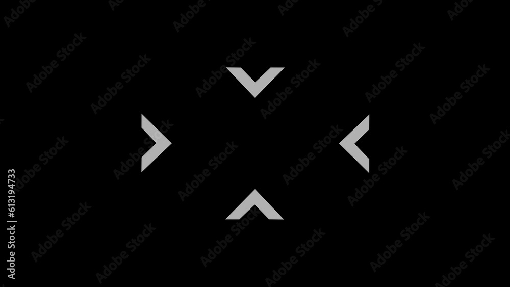 Target HUD technological futuristic elements. Sci Fi elements. Loading, target, intro. Information, infographic concept. For title, text, presentation. 3D animation.