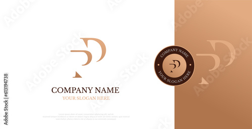Initial PD Logo Design Vector