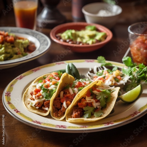 Authentic Mexican Tacos Spicy and Delicious