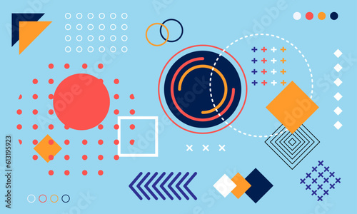 GEOMETRIC PATTERN, BACKDROP, BANNER, SHAPES, COLOURS 