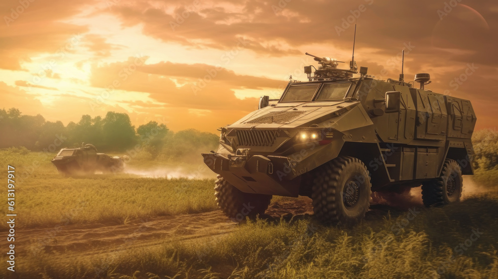 military vehicle. Generative AI military vehicle. Generative AI