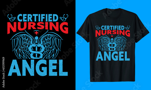 Nurse T-Shirt Design, Nurse typography T-Shirt Design