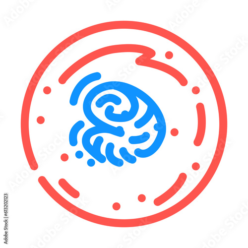 mars polar ice caps planet color icon vector. mars polar ice caps planet sign. isolated symbol illustration