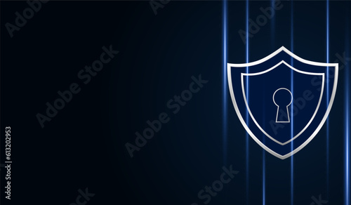 Wallpaper Mural Cyber security technology concept , Shield With Keyhole icon with world map background , personal data , vector illustration.	
 Torontodigital.ca