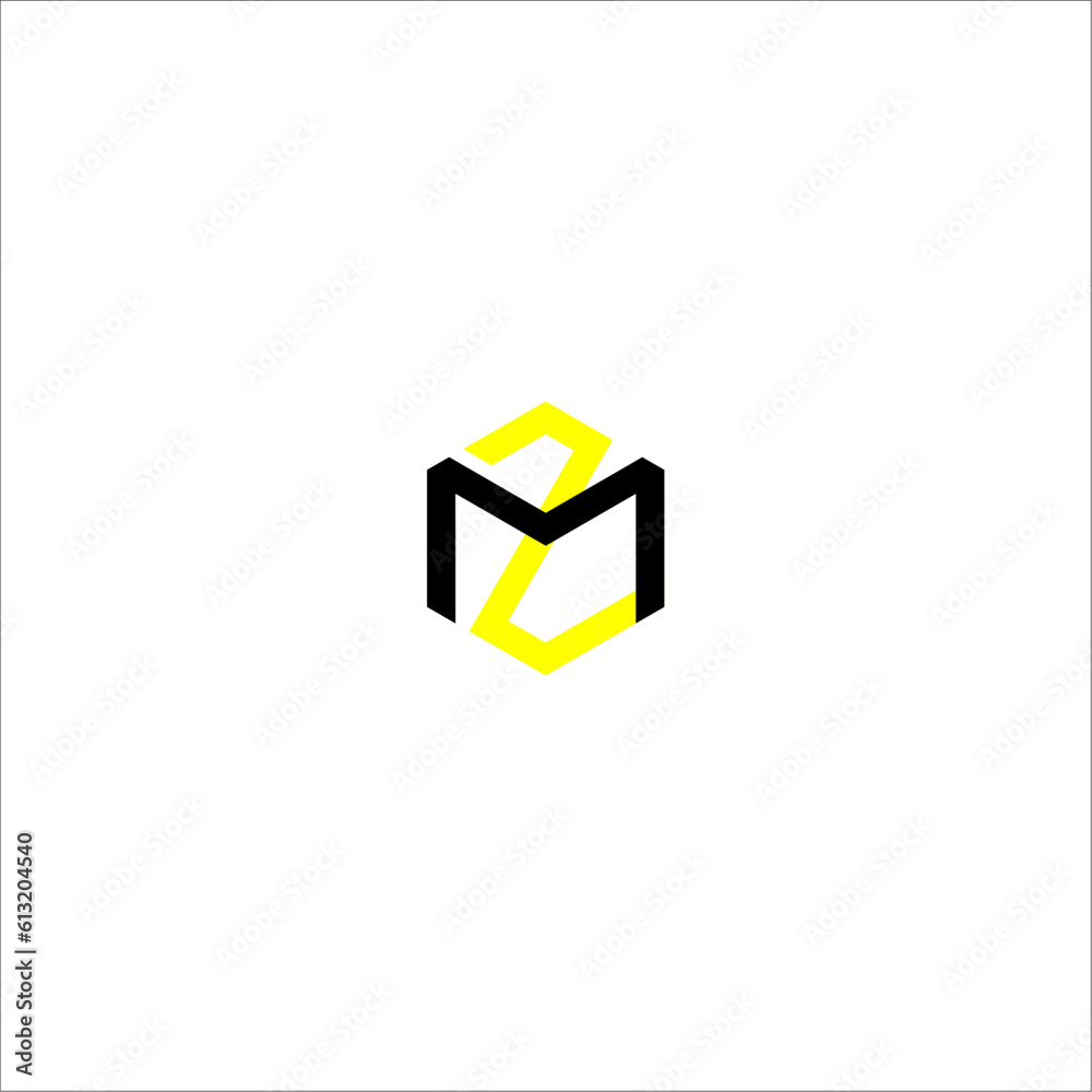 MZ letter initials inside hexagon premium logo vector MZ letter initials inside hexagon premium logo vector